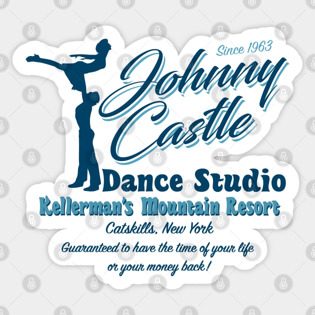 Dirty Dancing Johnny Castle Dance Studio Lts Sticker by Alema Art